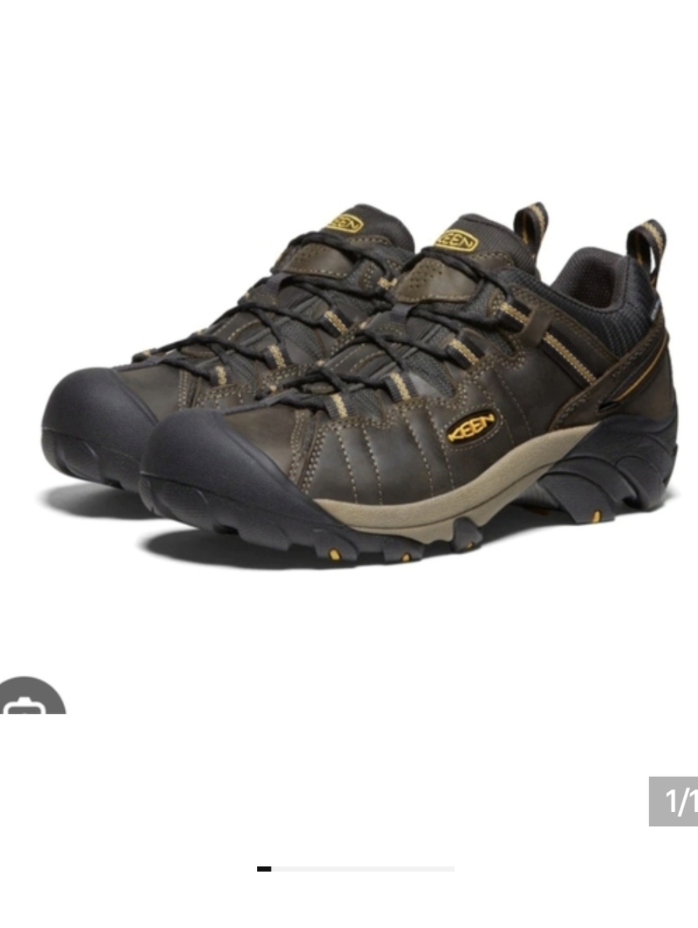 Keen waterproof hiking shoes, olive raven Men's 8.5 new in box